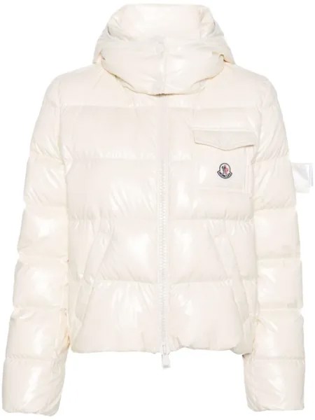 Moncler куртка Andro с капюшоном, нейтральный цвет