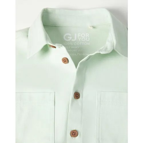 Рубашка Gloria Jeans, размер 2-3г/98, зеленый