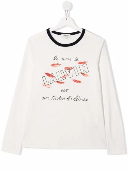 LANVIN Enfant топ с логотипом