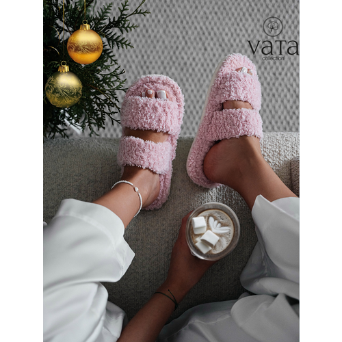 Тапочки VATA collection, размер 36-37, розовый