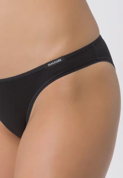 Дышащие женские трусы с низкой посадкой Essentials Rio SKINY, черный