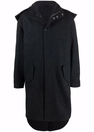 Kenzo шерстяное пальто миди с потайной застежкой