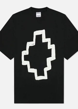 Мужская футболка Marcelo Burlon Tempera Cross Over, цвет чёрный, размер XL