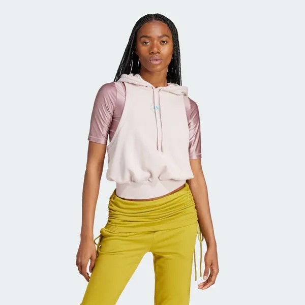 Худи без рукавов by Stella McCartney Sportswear Adidas, цвет New Rose