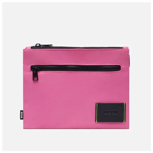 Сумка MSGM Signature Nylon Flat розовый, Размер ONE SIZE