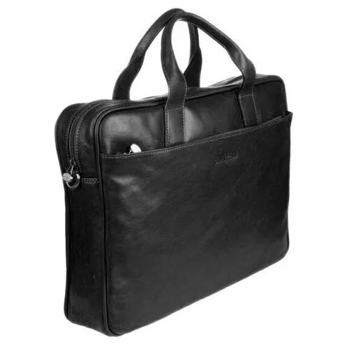 Мужская кожаная бизнес-сумка Gianni Conti 911245 black