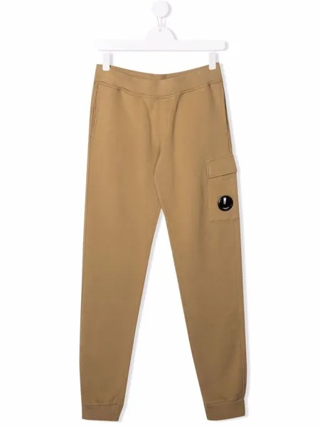 C.P. Company Kids спортивные брюки с линзой