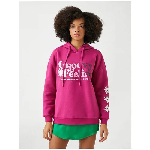 Свитшот KOTON TEENAGE, 2SAL10501IK, цвет: ROSE, размер: M