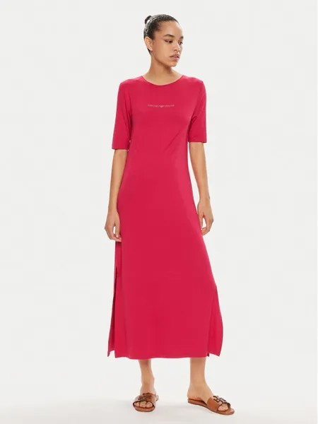 Платье стандартного кроя Emporio Armani, красный