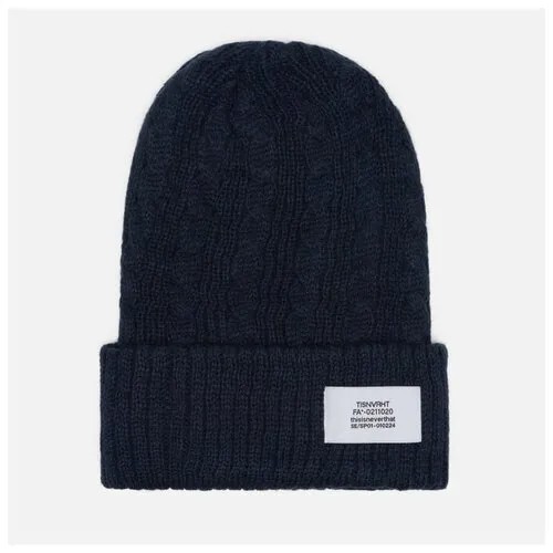 Шапка thisisneverthat Cable Beanie белый , Размер ONE SIZE