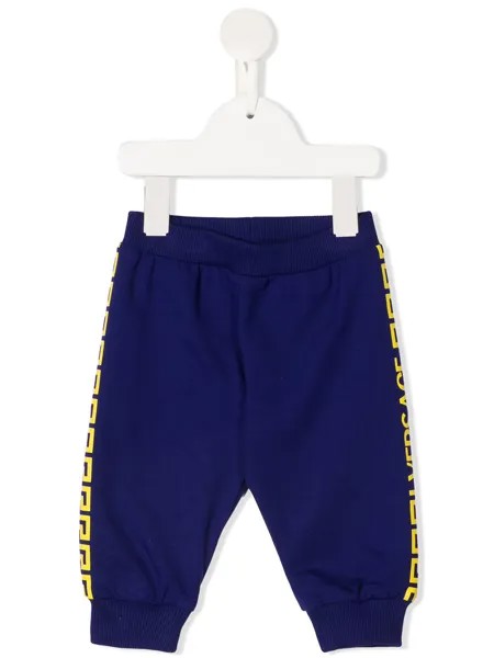 Versace Kids спортивные брюки с принтом