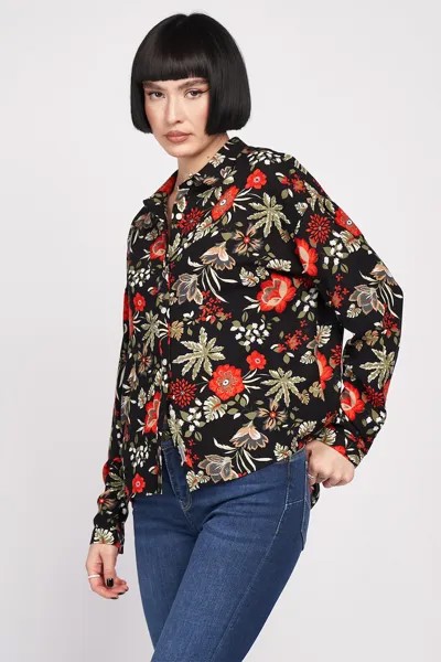 Рубашка с цветочным принтом Lee Cooper, хаки