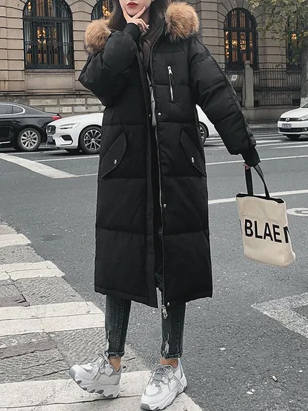 Milanoo Puffer Coats For Women Gray Green Wind Proof Warmth Preservation Long Sleeves Winter Outerwe