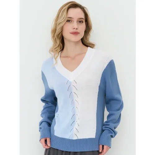 Пуловер NEWVAY, размер 50/52, голубой