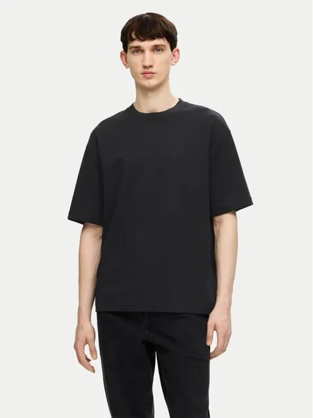 Свободная футболка Selected Homme, черный