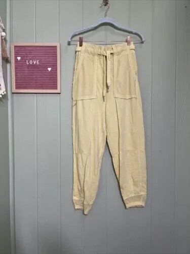 Прохладные спортивные брюки с напуском Free People Peacemaker, сетчатые вязанные брюки с карманами и напуском XS