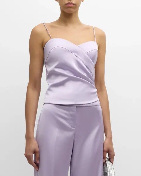 Плиссированная блузка Trish в форме сердца Ungaro, цвет Orchid