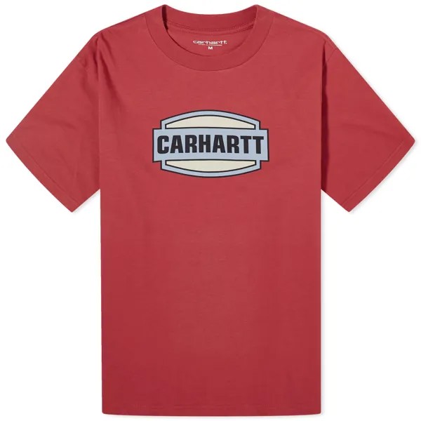 Футболка Carhartt Wip Press Script T-Shirt, цвет Tuscany