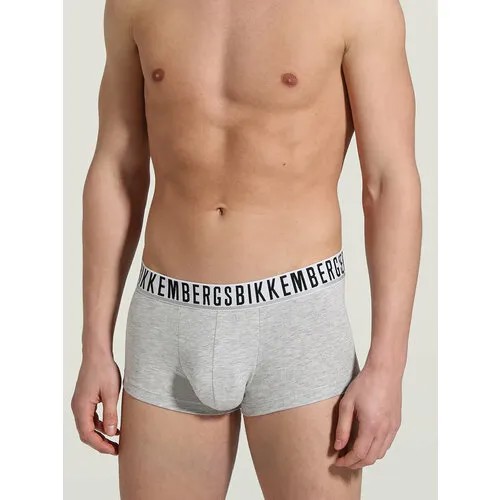 Трусы BIKKEMBERGS, 3 шт., размер M, серый