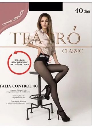 Колготки TEATRO Talia Control, 40 den, размер 4, черный
