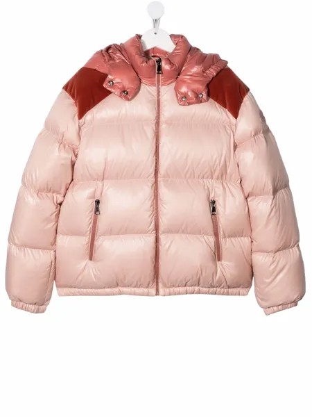 Moncler Enfant пуховик с логотипом