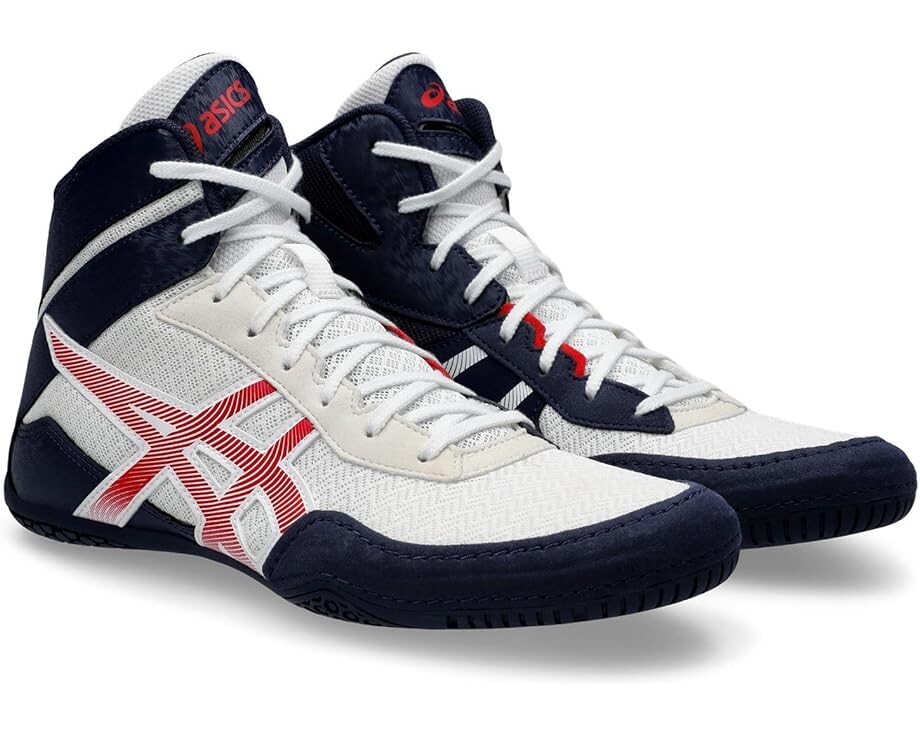 Кроссовки ASICS Matcontrol 3 Wrestling Shoe, цвет White/Classic Red