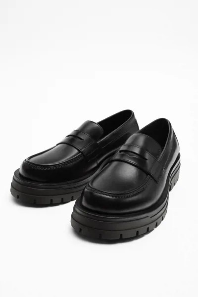 Лоферы мужские ZARA 12640020 черные 43 EU (доставка из-за рубежа)