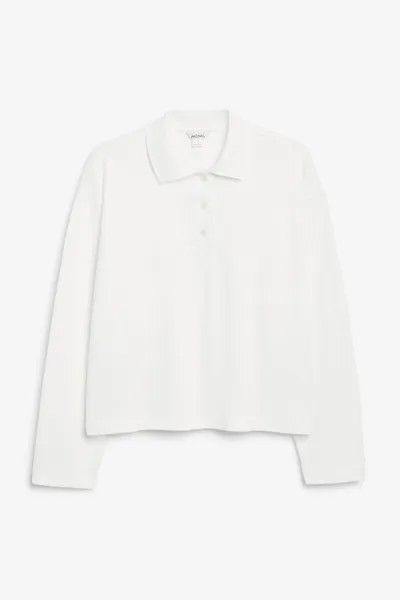 Лонгслив женский Monki 1157915003 белый 2XL (доставка из-за рубежа)