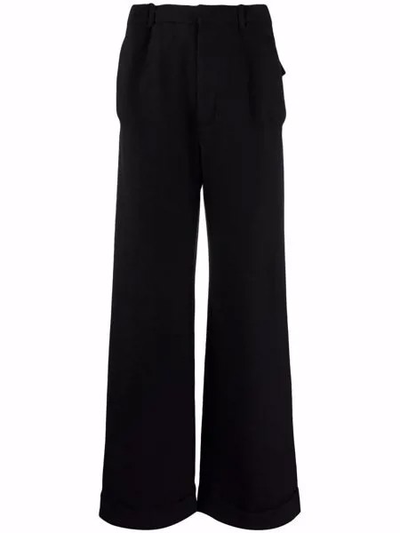 Ann Demeulemeester брюки широкого кроя