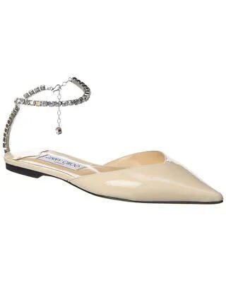 Женские лакированные туфли на плоской подошве Jimmy Choo Saeda