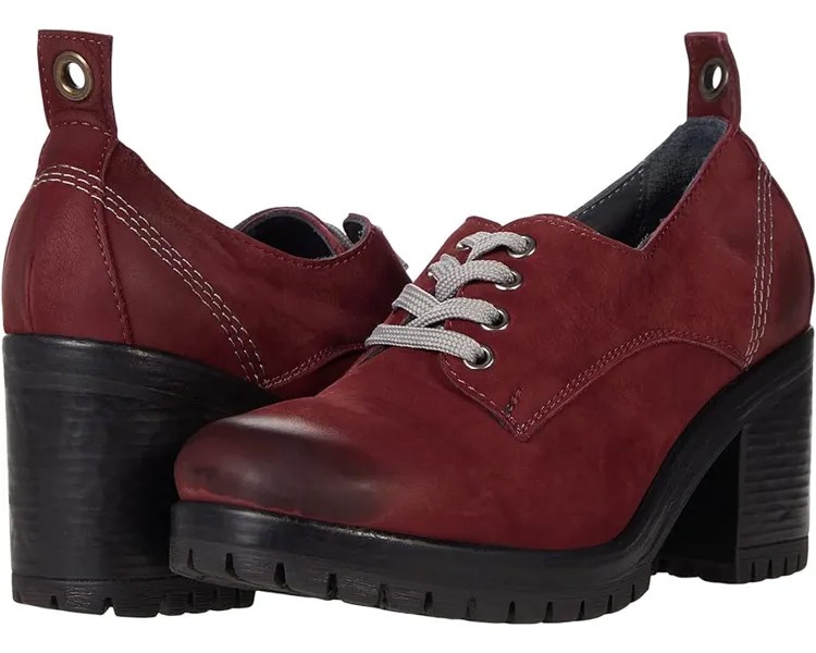 Оксфорды Bueno Fiesty, цвет Dark Red Nubuck