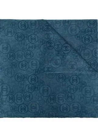 Chanel Pre-Owned кашемировый шарф 2020-х годов с логотипом CC