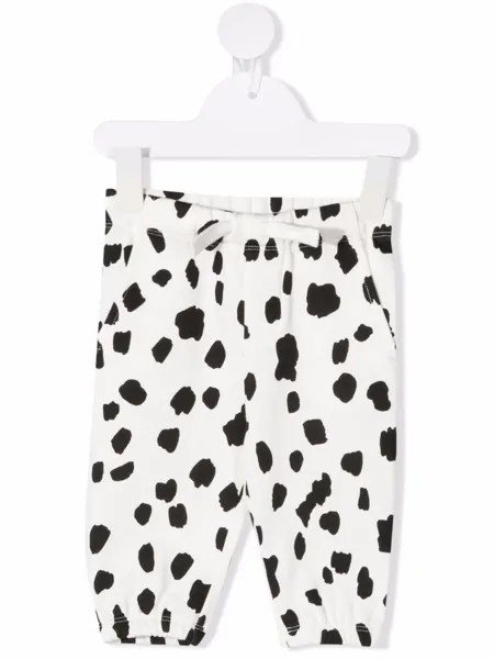 Stella McCartney Kids спортивные брюки с анималистичным принтом