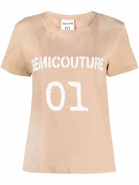 Semicouture футболка с логотипом