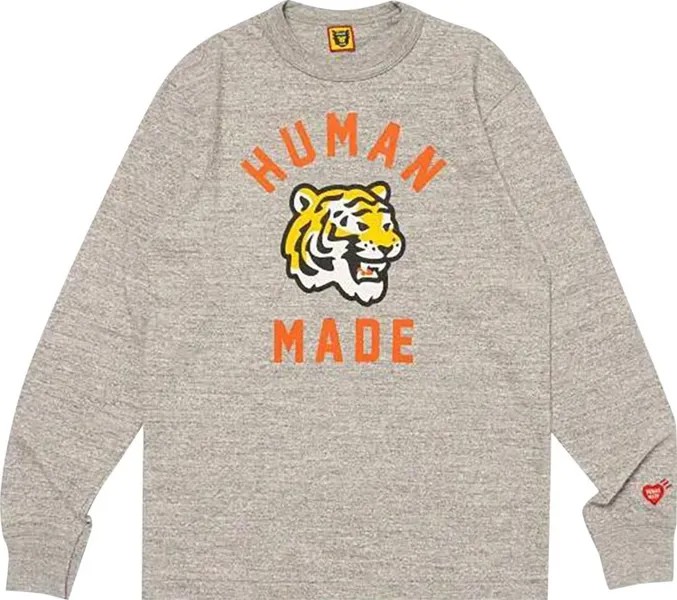 Футболка Human Made Graphic Long-Sleeve  'Grey', серый