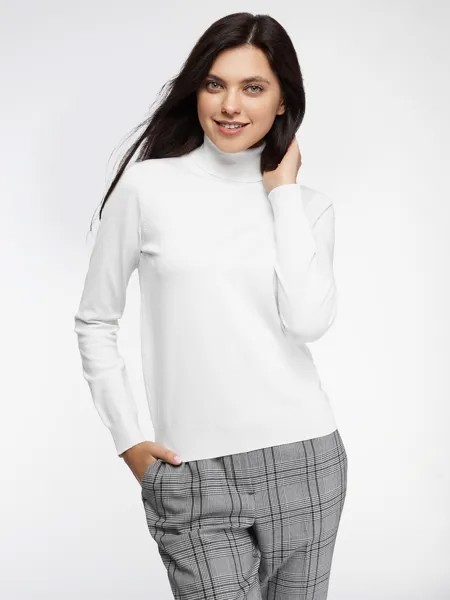 Водолазка женская oodji 74412005-5B белая M