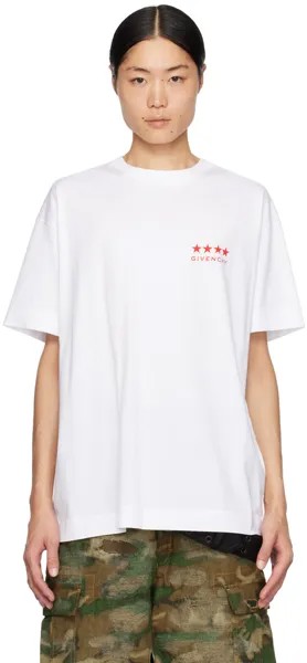 Белая футболка 4G Givenchy, цвет White