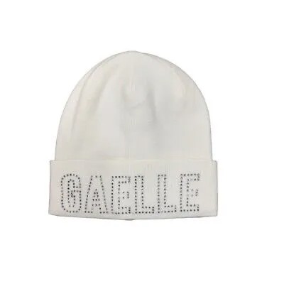 Женская кепка GAELLE Paris GBADM4016 Beanie IN Jersey Бейсболка белая с бревном