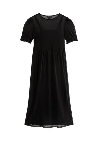 Повседневное платье MIDI SMOCK New Look, черный