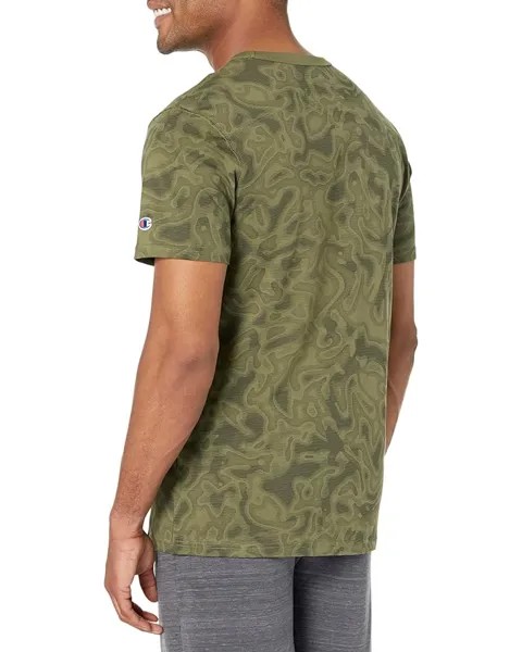 Футболка Champion Classic All Over Print Tee, цвет Liquid Camo Cargo Olive