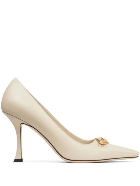 Jimmy Choo туфли Ryker 90, нейтральный цвет