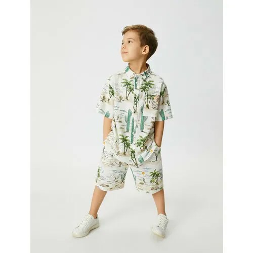 Рубашка KOTON, размер 4-5 лет, черный