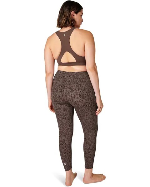 Брюки Sweaty Betty Super Soft 7/8 Yoga Leggings, цвет Brown Leopard Markings Print
