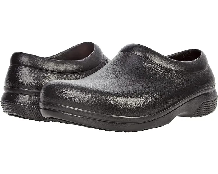 Сабо Crocs Work Work On The Clock Literide Slip-On, черный