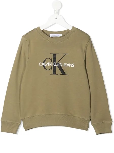 Calvin Klein Kids толстовка с круглым вырезом и логотипом