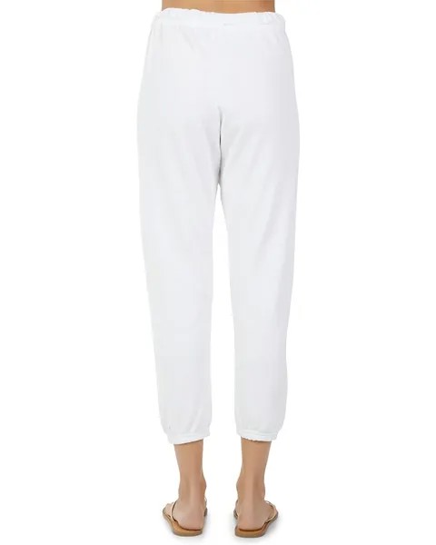 Брюки Michael Lauren Hemlock Sweatpants w/ Rainbow Drawstring, белый