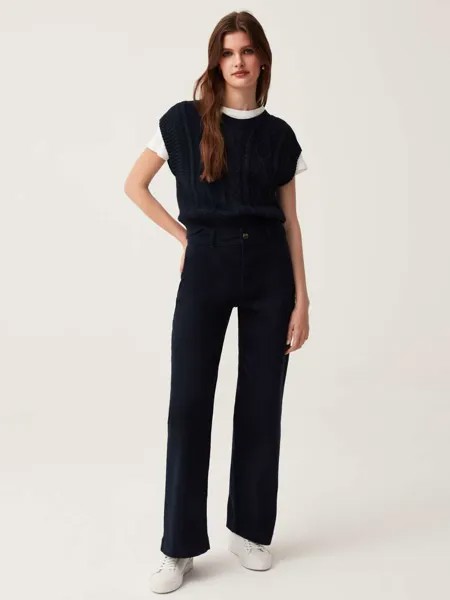 Широкие брюки из эластичного хлопка Ovs, цвет dark blue