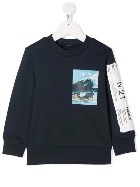 Nº21 Kids толстовка с логотипом