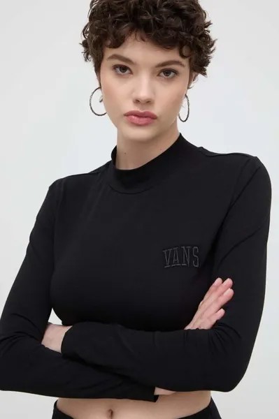 Лонгслив Vans, черный