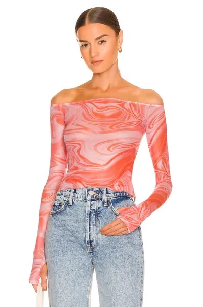 Топ superdown Emmie Off Shoulder, оранжевый